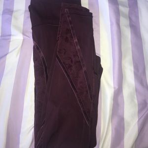 Lululemon burgundy leggings